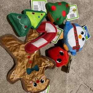 Red and Green Dog Toy for Playful Pups
